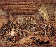 OSTADE, Adriaen Jansz. van Feasting Peasants in a Tavern ag oil painting